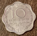 C50 - Moneda foarte veche - Sri Lanka - 10 centi - 1991