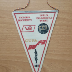 FANION VICTORIA BUCURESTI - TURUN PALLOSEURA TURKU - 1987 UEFA