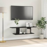 Cumpara ieftin Cabinet TV cu raft cu depozitare Negru 103 x 30 x 26.5 cm Lemn compozit