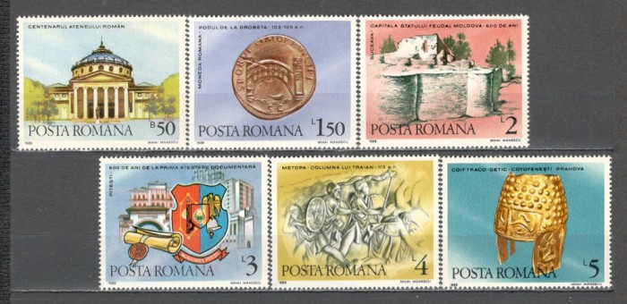 Romania.1988 Aniversari istorice ZR.832