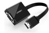 CABLU video Ugreen, &quot;MM103&quot; HDMI (T) la 1 x VGA (M) 1920x1080 la 60Hz cu sunet prin jack 3.5&quot;, lungime 0.15m, negru &quot;40248&quot; (timbru verde 0.08 lei) -