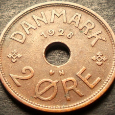 Moneda istorica 2 ORE - DANEMARCA, anul 1928 * cod 2863