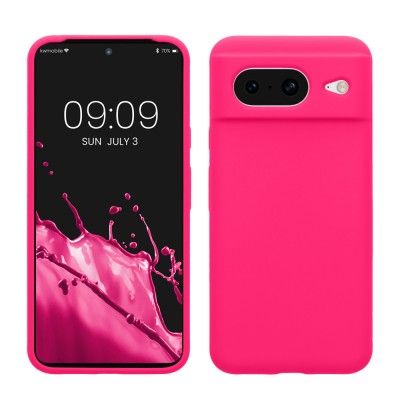 Husa Kwmobile pentru Google Pixel 8, Roz, Silicon, KWM000020JF015C foto