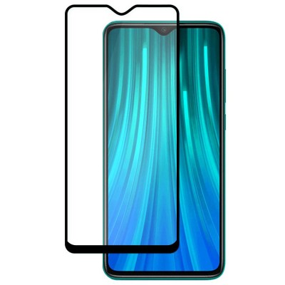 Folie Protectie Ecran WZK pentru Xiaomi Redmi Note 8 Pro, Sticla Flexibila, Full Face, Full Glue, Nano Hybrid, Neagra foto