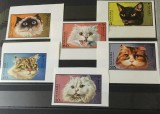 MANAMA PISICI - SERIE COMPLETĂ MNH, IMPERF.