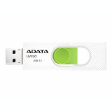 Memorie USB UV320 128GB WHITE/GREEN RETAIL AUV320-128G-RWHGN, 128 GB, Adata