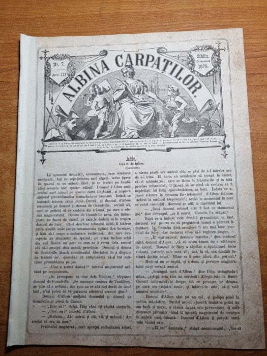 albina carpatilor 15 ianuarie 1879-dor de calatorie-v. alecsandri,castelul bran