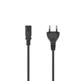 Cablu alimentare Hama 223277, priza cu 2 pini - mufa EURO, conector AC C7, 5m, negru