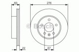 Disc frana MERCEDES VITO caroserie (638) (1997 - 2003) BOSCH 0 986 479 R95