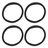 Set Elastice Păr Femei, Frotte XL, Negru, 4 Bucăți, Oem