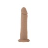 Dildo Thermo Reactive Silicon cu Memorie Dubla Densitate, Natural, 20.3 cm