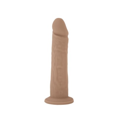 Dildo Thermo Reactive Silicon cu Memorie Dubla Densitate, Natural, 20.3 cm foto