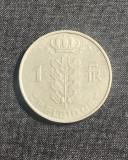 Moneda 1 franc 1963 Belgia, Europa