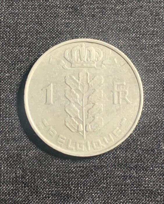 Moneda 1 franc 1963 Belgia