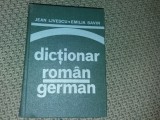 DICTIONAR ROMAN GERMAN JEAN LIVESCU EMILIA SAVIN