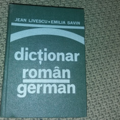 DICTIONAR ROMAN GERMAN JEAN LIVESCU EMILIA SAVIN