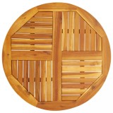 vidaXL Blat de masă rotund, &Oslash;80x2,2 cm, lemn masiv de acacia