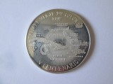 Rară! Cuba 10 Pesos 1990 Proof arg.999:Primul voiaj a lui Cristofor Columb,moneda din imagini,diam=38 mm,gr=20 gr, Europa, Argint