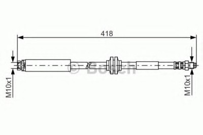 Conducta / cablu frana MAZDA 5 (CW) (2010 - 2016) BOSCH 1 987 481 058 foto