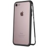 Husa iPhone 8 Magnetic 360&deg; Neagra, Metal+Sticla, Full Protect, Rezistenta la Socuri