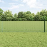 VidaXL Gard din s&acirc;rmă sudată cu 44 U St&acirc;lpi Verzi 0.6x100 m Oțel