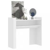 Cumpara ieftin Masă consolă, alb, 100x35x90 cm, lemn prelucrat