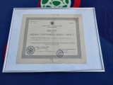 Regalitate ,BREVET CENTENARUL REGELUI CAROL I ,EXCEPTIONAL
