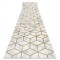 Exclusiv EMERALD traversa 1014 glamour, stilat, cub cremă / aur, 120 cm