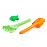 Set 3 unelte pentru nisip si gradina Cute Garden, Guclu Toys