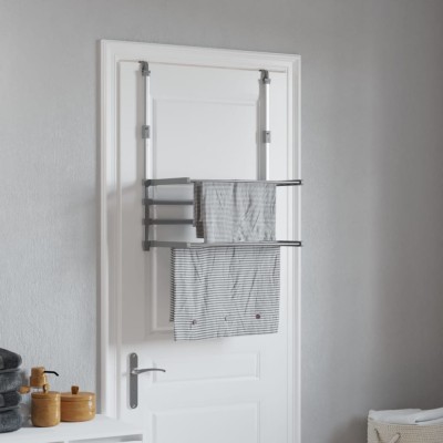 vidaXL Suport de uscare pentru balcon, 54x25x42 cm, aluminiu foto