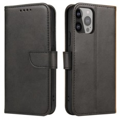 Husa pentru Huawei Mate 50 Pro, OEM, Smart Magnetic Flip, Neagra foto