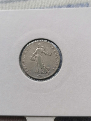 Franta. 50 centimes 1910 Argint. foto