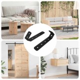 vidaXL C&acirc;rlige 2 pcs Negru M5 x 110 mm Fier 865001