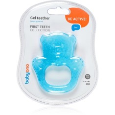 BabyOno Be Active Gel Teether jucărie pentru dentiție Blue Bear 1 buc