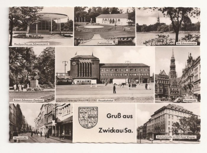 SG8 - Carte Postala - Germania, Zwickau , Circulata 1961