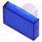 Lentilă buton 16mm albastră plastic EAO 51