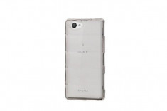 Husa Silicon Sony Xperia Z2 Compact Z2 mini Wave Clear Grey Vetter foto