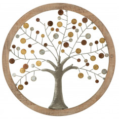 Decoratiune de perete 3D Tree of Life, Mauro Ferretti, Ø 61 cm, fier/MDF