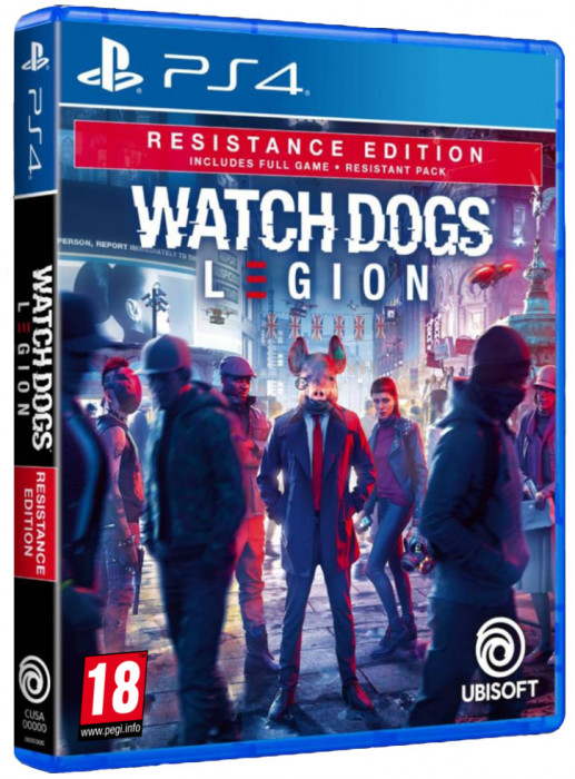Joc PS4 Watch Dogs Legion Resistance Edition (PS4) si PS5 de colectie