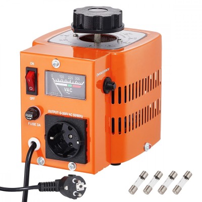 Autotransformator variabil VARIAC variator de tensiune 500W Priza foto