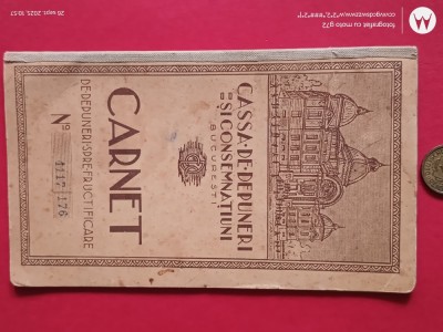 Carnet Casa de Economii si Consemnatiuni CEC , ROMANIA REGALA , Dimensiuni aprox 25 cm x 15 cm ,stare exceptionala foto