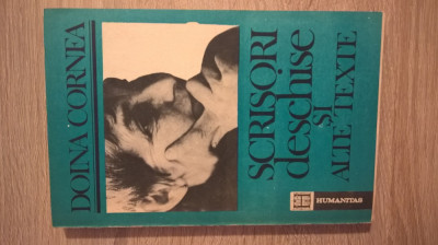 Doina Cornea - Scrisori deschise si alte texte (Editura Humanitas, 1991) foto