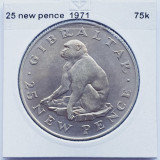 2893 Gibraltar 25 new pence 1971 Elizabeth II (2nd portrait) km 5, Europa