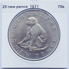 2893 Gibraltar 25 new pence 1971 Elizabeth II (2nd portrait) km 5