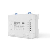 Releu Smart Sonoff 4CHR3, Wi-Fi, 10 A, alb