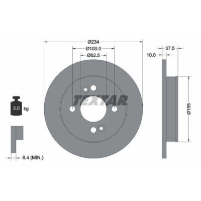 Set disc frana Hyundai I10 I (Pa) 10.07-05.18, I10 2 Sedan 12.13-; Kia Picanto I (Sa) 04.04-05.12, Picanto 2 (Ta) 05.11-05.17, Picanto 3 (Ja) 03.17-, foto