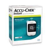 Glucometru Accu Chek Instant,Lansator Ace SoftClix,10 Teste,10 Ace,Borseta, ROCHE