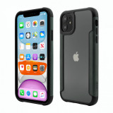 Husa Vetter Smart pentru iPhone 11, Soft Edge and Clear Back, Verde