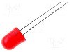 Dioda LED, 8mm, ro&amp;#351;ie, 40...150mcd, 20mA, 2...2,5V, KINGBRIGHT ELECTRONIC - L-793ID