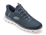 Pantofi sport SKECHERS bleumarin, GLIDE-STEP, din material textil